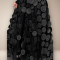 Rimora Cork | Elegant High Waist Mesh Circle Skirt – Maxi Length - Gothic Glam
