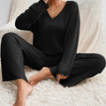 Rimora Cork | Women's Knitted Lounge Set – Soft Co-Ord Outfit - Jumper & Trousers