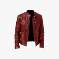 Rimora Cork | Men’s Biker Leather Jacket – Classic Zip Style