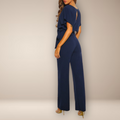 Rimora Cork | Elegant Wide-Leg Jumpsuit for Women – One-Piece - Dressy Day-to-Night Look