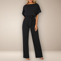 Rimora Cork | Elegant Wide-Leg Jumpsuit for Women – One-Piece - Dressy Day-to-Night Look