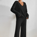 Rimora Cork | Women's Knitted Lounge Set – Soft Co-Ord Outfit - Jumper & Trousers