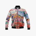 Rimora Cork | Colourful Lightweight Bomber Jacket for Men – Art-Inspired Statement Style and Plus Size