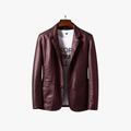 Rimora Cork | Mens Casual Leather Blazer Jacket – Sleek Modern Style
