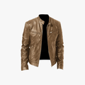 Rimora Cork | Men’s Biker Leather Jacket – Classic Zip Style