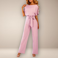 Rimora Cork | Elegant Wide-Leg Jumpsuit for Women – One-Piece - Dressy Day-to-Night Look
