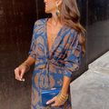 Rimora Cork | Women's Midi Dress Two-Piece Spring Lounge Set with Butterfly Print