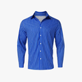 Rimora Cork | Men Slim Fit Blue Striped Shirt