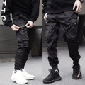 Rimora Cork | Men’s Techwear Jogger Cargo Pants – Black Coated Street Style