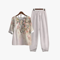Rimora Cork | Women Two-Piece Spring Lounge Set with Butterfly Print