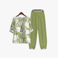 Rimora Cork | Women Two-Piece Spring Lounge Set with Butterfly Print