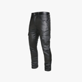 Rimora Cork | Men’s Black Coated Denim Cargo Trousers – Streetwear Punk Style