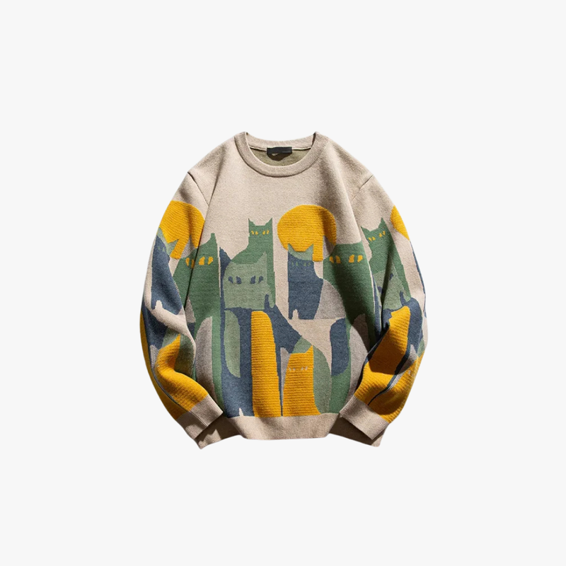 Rimora Cork | Cat Art Sweater