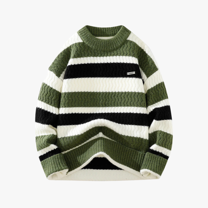 Rimora Cork  | Striped Sense Sweater