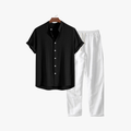 Rimora Cork | Men Linen Co-ord Set – Short Sleeve Shirt & Trousers