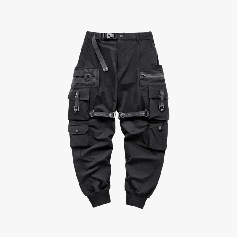Rimora Cork | Blackout Techwear Cargo Pants