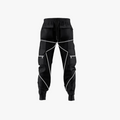 Rimora Cork | Techwear Combat Reflective Black Cargo Pants
