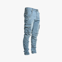 Rimora Cork | Denim Cargo Pants