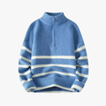 Rimora Cork | Collar Striped Zip-Up