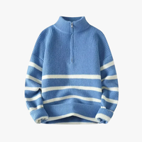 Rimora Cork | Collar Striped Zip-Up