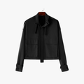 Rimora Cork | Oversized Utility Cropped Jacket