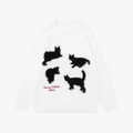 Rimora Cork | Fluffy Cats Sweater