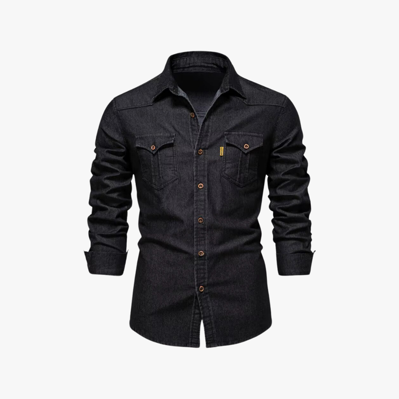 Rimora Cork | Casual Denim Shirt