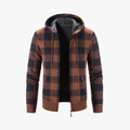 Rimora Cork | Hooded Plaid Zipper