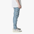 Rimora Cork | Denim Cargo Pants