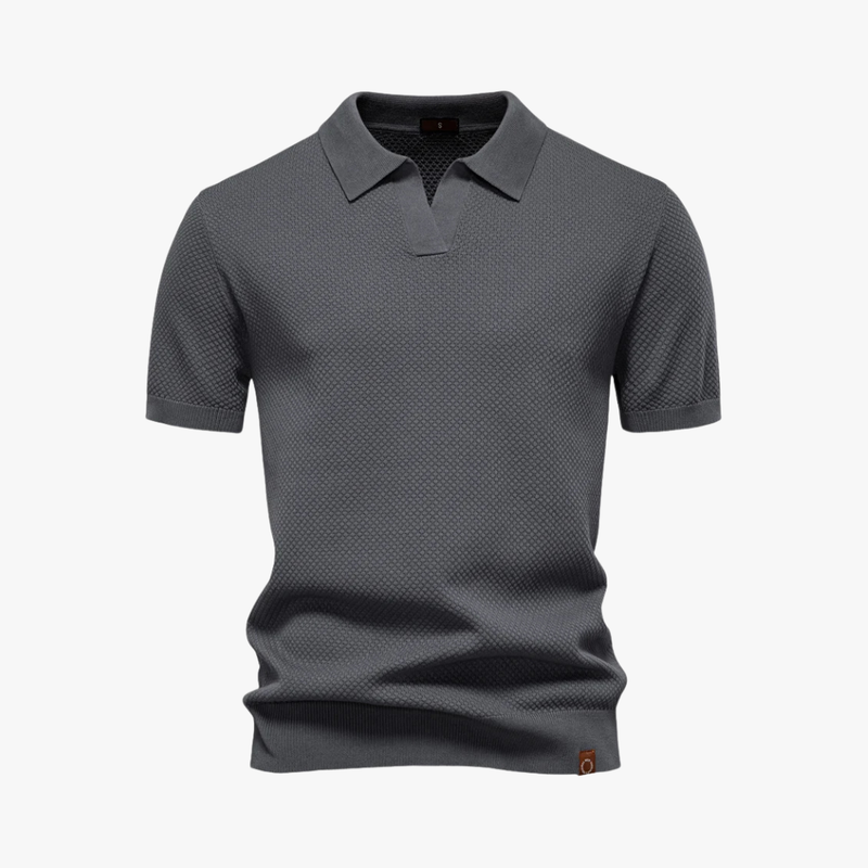 Rimora Cork | Modern Knit Polo Shirt