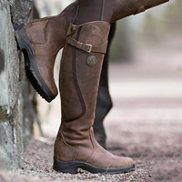 Rimora Cork | Classic Waterproof Women's Riding Boots with Buckle Detail - Outdoor & Stable Use
