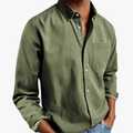 Rimora Cork | Long Sleeve Cotton Shirt for Men