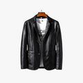 Rimora Cork | Mens Casual Leather Blazer Jacket – Sleek Modern Style