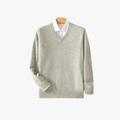 Rimora Cork | Cashmere V- Neck Pullover