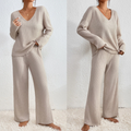 Rimora Cork | Women's Knitted Lounge Set – Soft Co-Ord Outfit - Jumper & Trousers