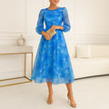 Rimora Cork | Women’s Floral A-Line Dress - Stylish Midi Dress for Events & Brunch