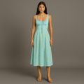 Rimora Cork | Women's Floral Print Dress Women's Summer Boho Casual Midi Dress