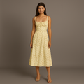 Rimora Cork | Women's Floral Print Dress Women's Summer Boho Casual Midi Dress