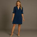 Rimora Cork | Dresses for Women 2025 V Neck Spring Summer Ruffle Long Sleeve