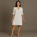 Rimora Cork | Dresses for Women 2025 V Neck Spring Summer Ruffle Long Sleeve