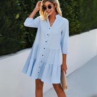 Rimora Cork | Gingham Button-Up Summer Mini Dress – Breezy & Light beach vibe