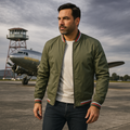 Rimora Cork | Classic Bomber Jacket – Lightweight Zip-Up Windbreaker