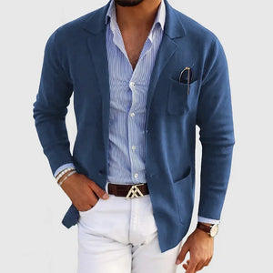 Rimora Cork  | Tailored Classic Navy Men’s Blazer – Modern Gentleman Style