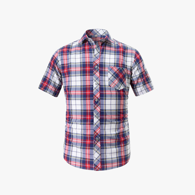 Rimora Cork  | Short Sleeve Plaid Shirt