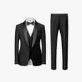 Rimora Cork  | Black Tie & Gala Look - Luxury Slim Fit Men’s Tuxedo – Blazer, Waistcoat & Trousers