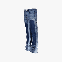 Rimora Cork  | Flare jeans in black denim for men