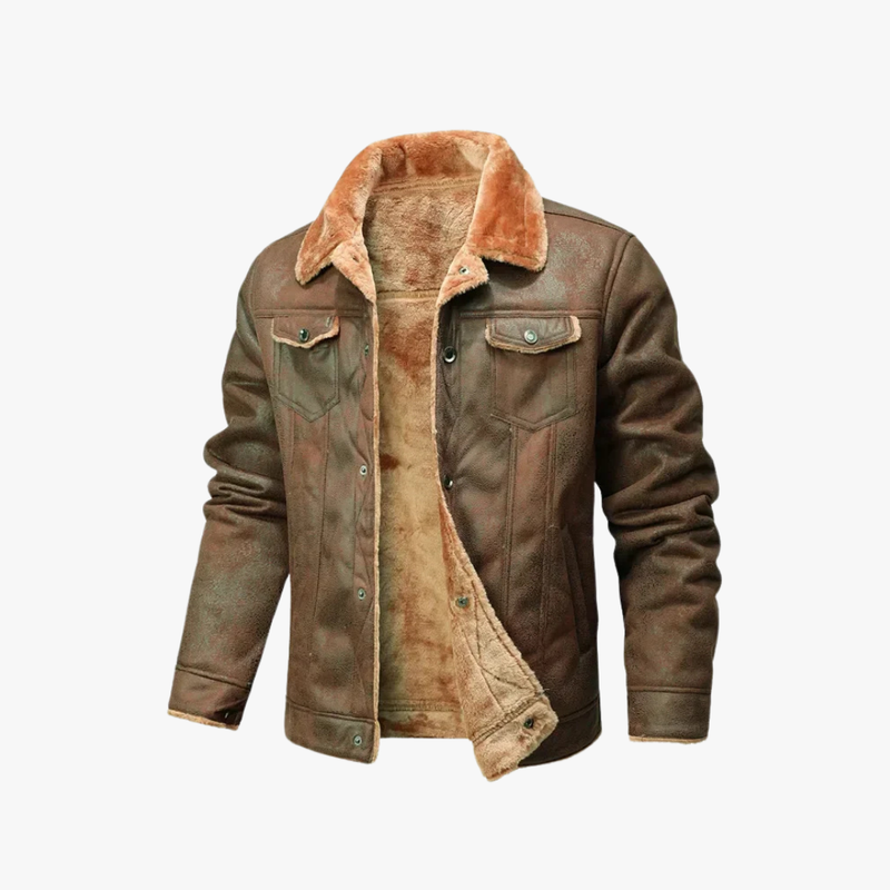 Rimora Cork  | Suede Leather Coat