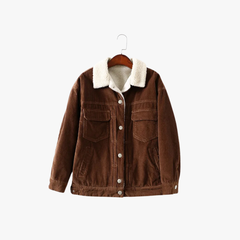 Rimora Cork  | Corduroy Sherpa Lining Jacket