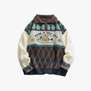 Rimora Cork  | Have a Nice Day Sweater