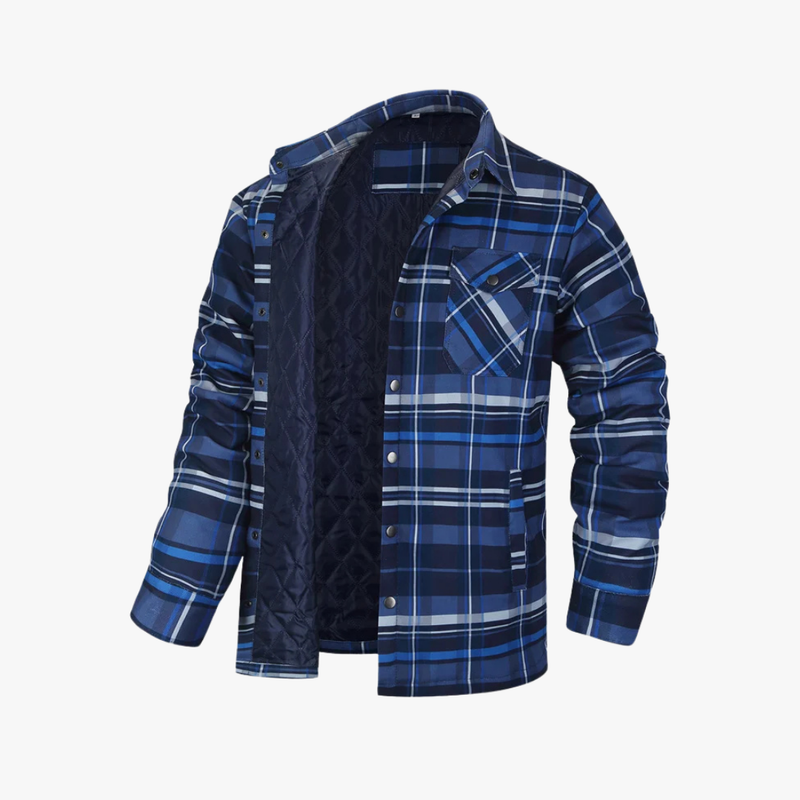 Rimora Cork  | Plaid Quilted Shirt Jacket